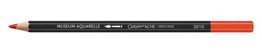 Caran d'Ache Museum Aquarelle Artist Watersoluble Pencil 560 Light Cadmium Red