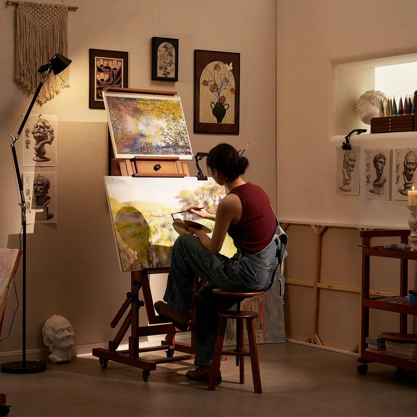 Meeden Deluxe Multi-Function H-Frame Studio Easel