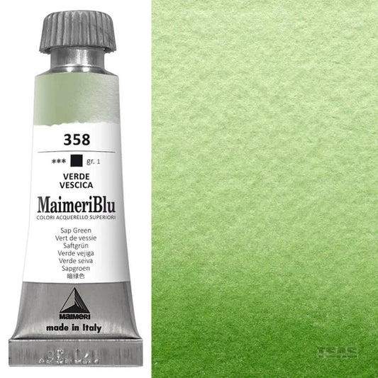 Maimeri Blu Watercolour 12ml Series 1 Sap Green 358