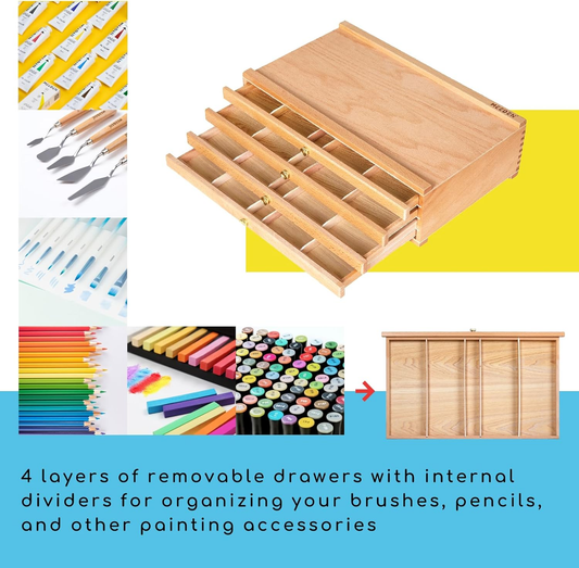 Meeden Drawing Box with 4 Drawers