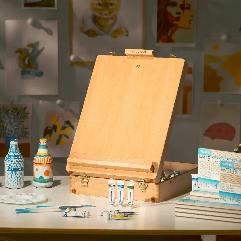 Meeden Beech Sketch Box Easel AFB6060-YM