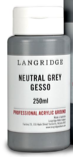 Langridge Neutral Grey Gesso 250ml