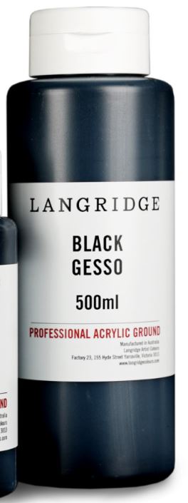 Langridge Black Gesso 500ml