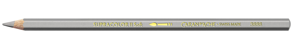 Caran d'Ache Supracolor Soft Watersoluble Pencil 498 Silver