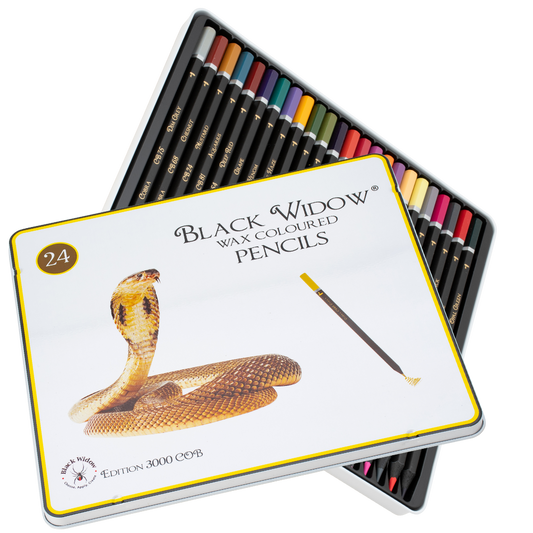 Black Widow Pencils Tin 24 Cobra
