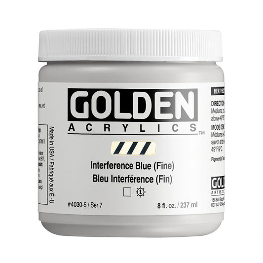 Golden Heavy Body Acrylic 237ml Interference Blue (fine)