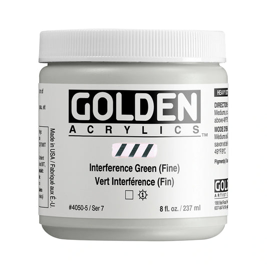 Golden Heavy Body Acrylic 237ml Interference Green (fine)