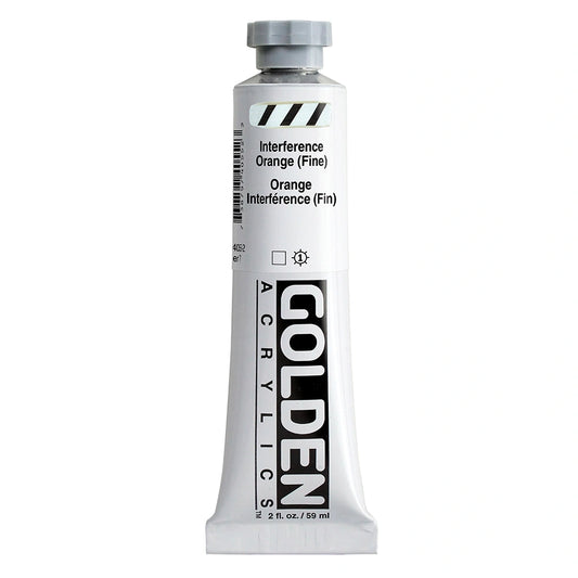 Golden Heavy Body Acrylic 59ml Interference Orange (Fine)