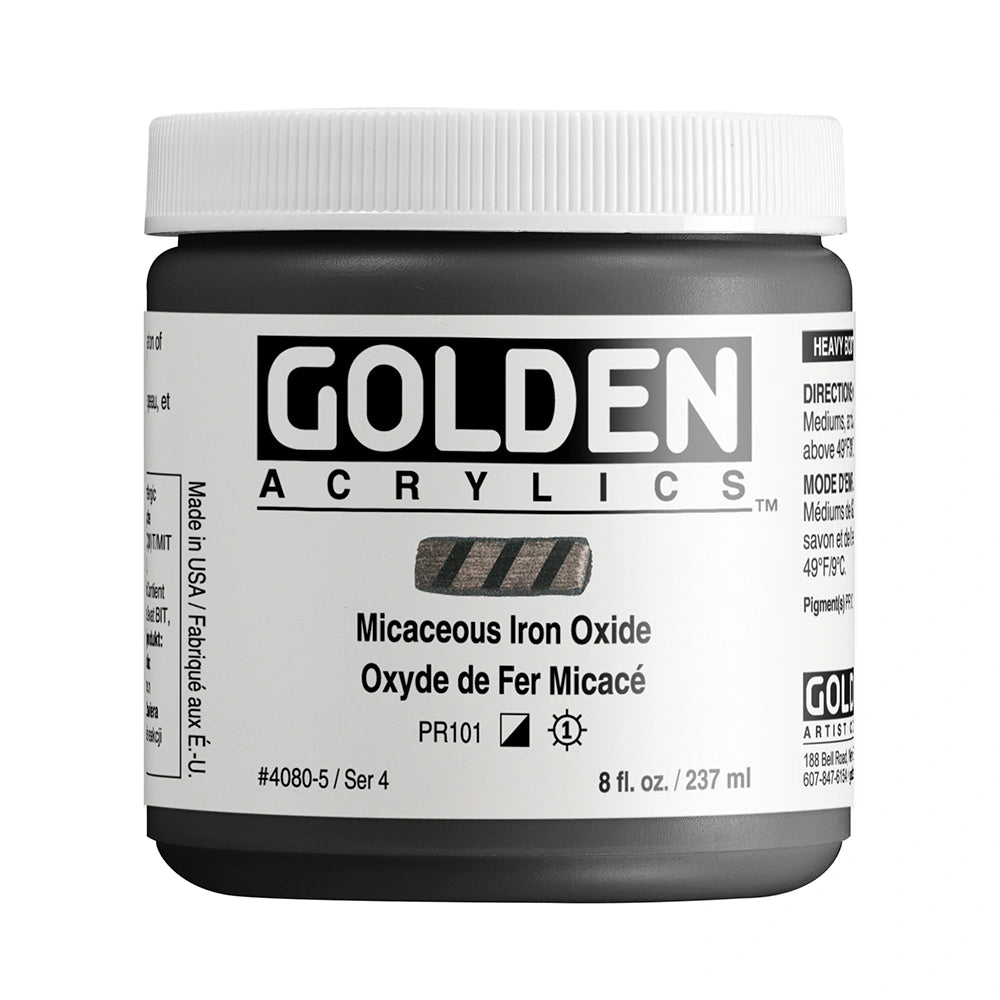 Golden Heavy Body Acrylic 237ml Micaceous Iron Oxide