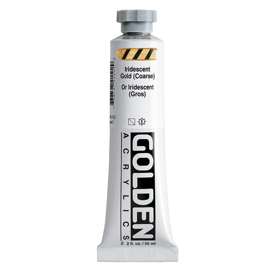 Golden Heavy Body Acrylic 59ml Iridescent Gold (Coarse)