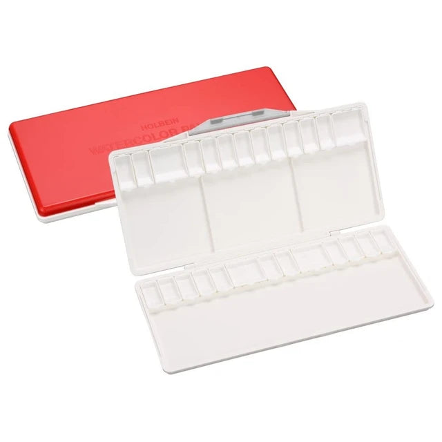 Holbein Watercolor Palette with Removable Small Rooms, 30 Compartments (32 Petri Dishes, 4 Large)