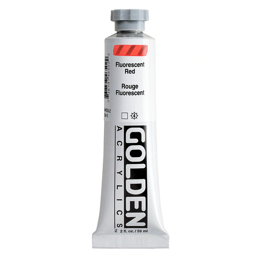 Golden Heavy Body Acrylic 59ml Fluorescent Red