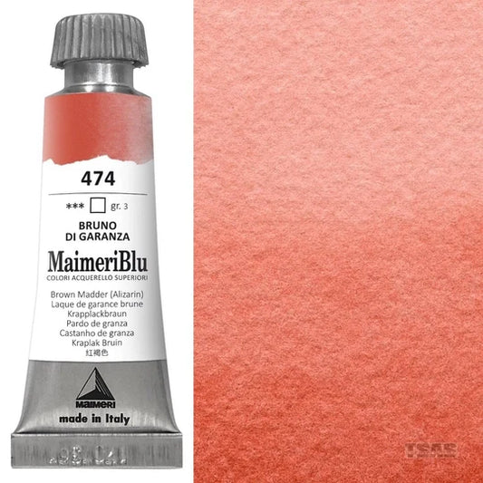 Maimeri Blu Watercolour 12ml Series 3 Brown Madder (Alizarin) 474