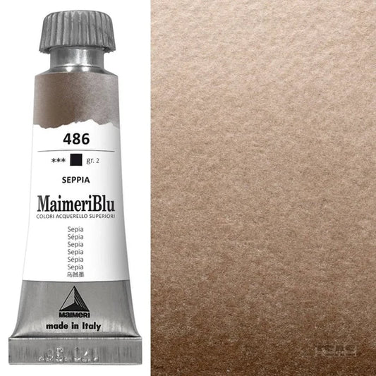 Maimeri Blu Watercolour 12ml Series 2 Sepia 486