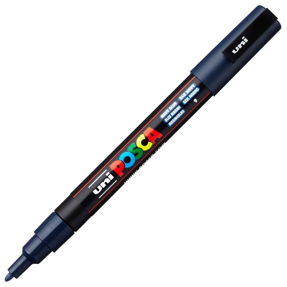 Uni Posca PC-3M Bullet Tip 1.3mm Navy Blue