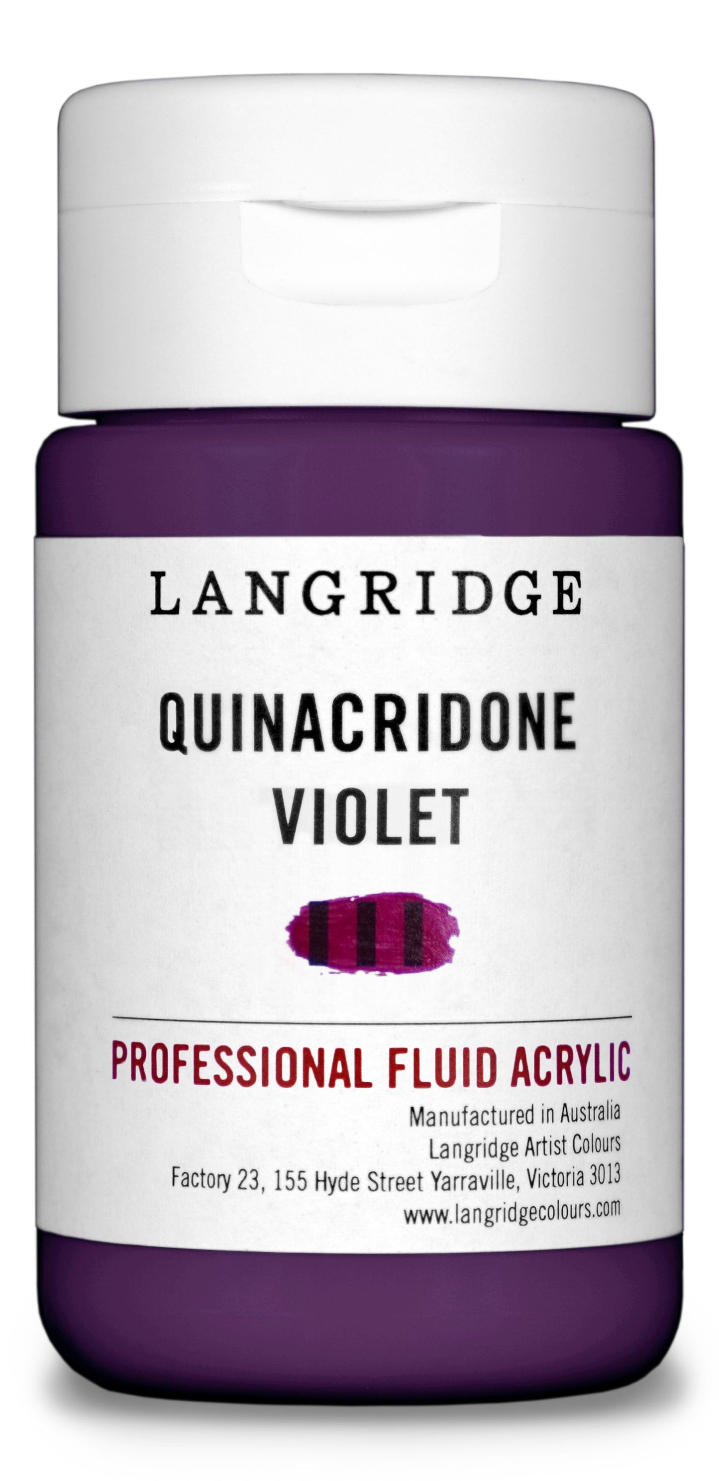 Langridge Fluid Acrylic 125ml Series 5 Quinacridone Violet
