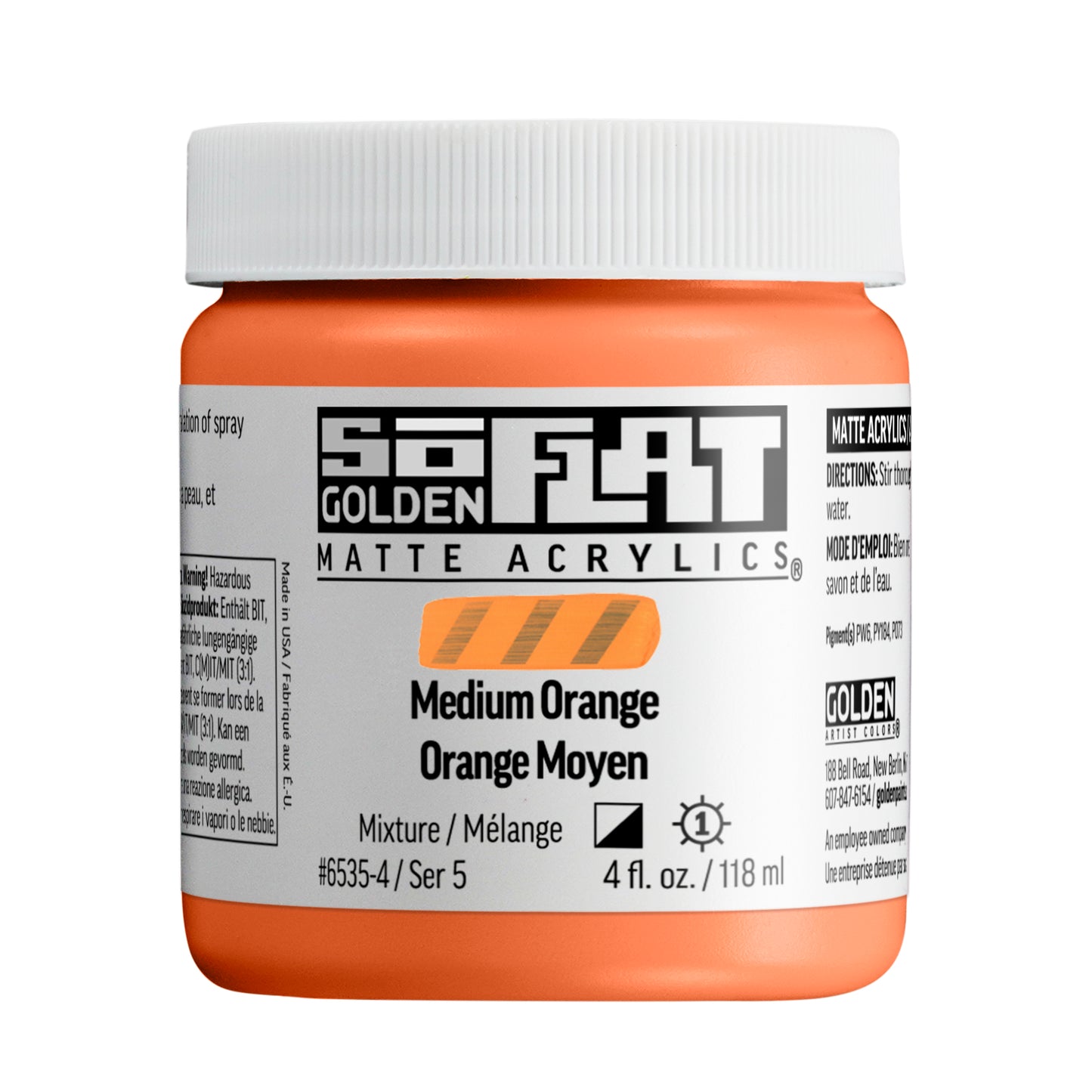 Golden SoFlat 118ml Medium Orange