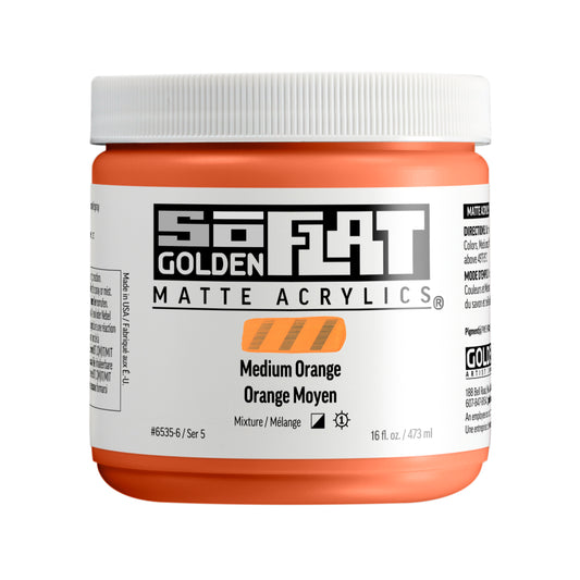 Golden SoFlat 473ml Medium Orange