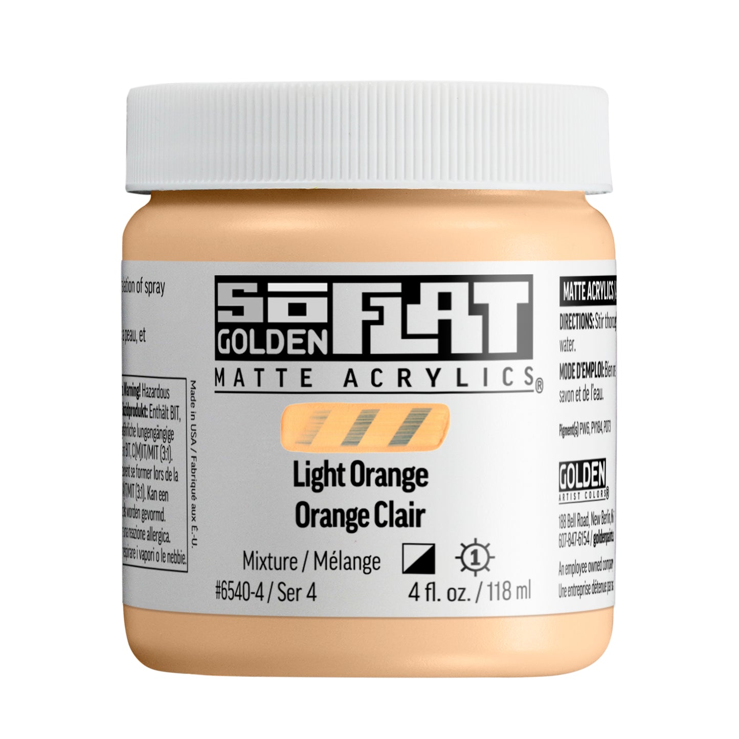 Golden SoFlat 118ml Light Orange