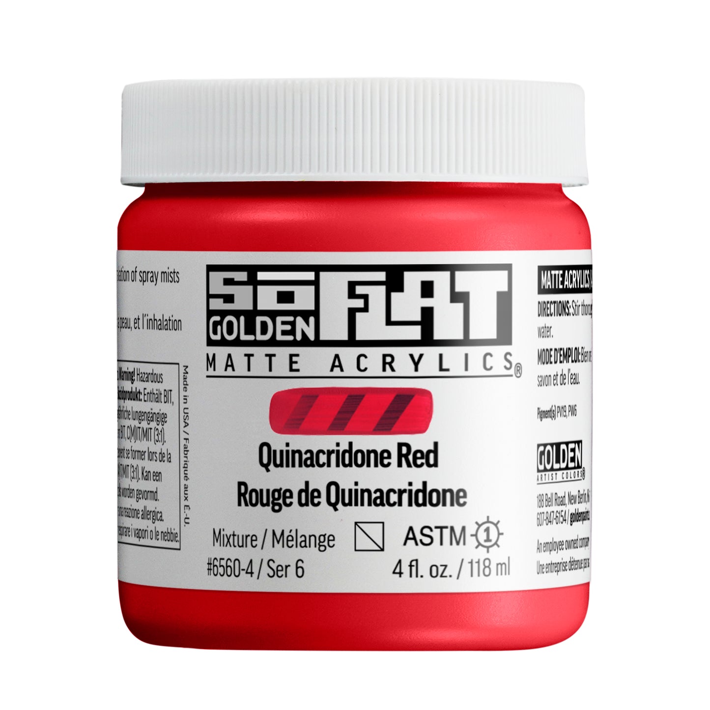 Golden SoFlat 118ml Quinacridone Red