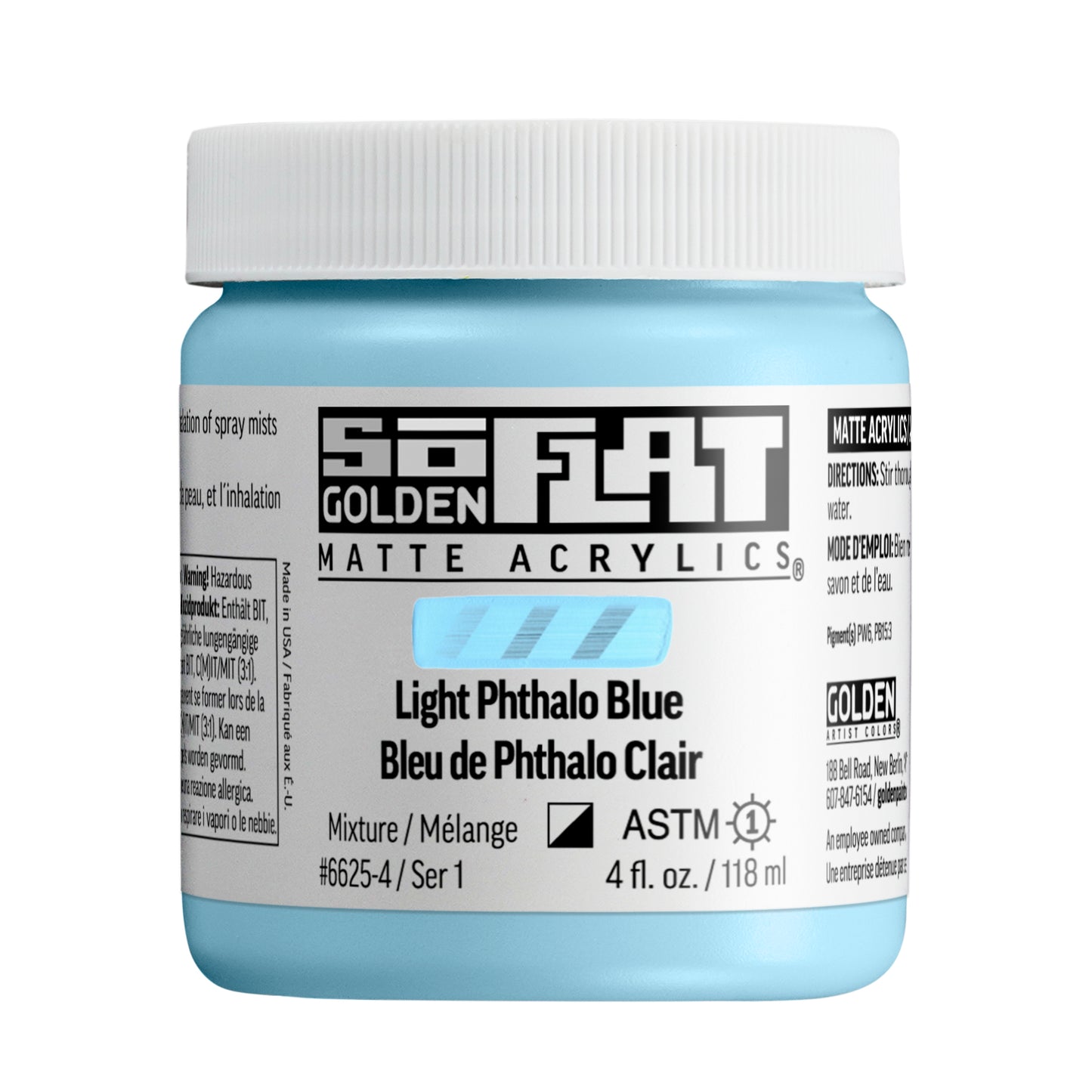 Golden SoFlat 118ml Light Phthalo Blue