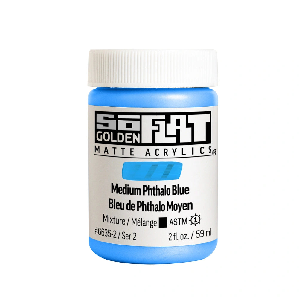 Golden SoFlat 59ml Medium Phthalo Blue