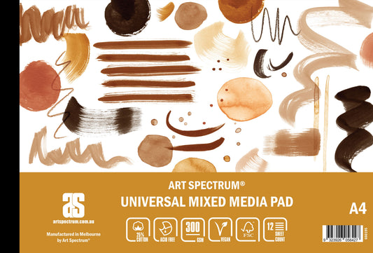 Art Spectrum Universal Mixed Media Pad 300gsm A4 12 Sheets