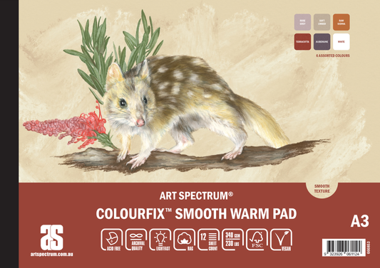 Art Spectrum Colourfix Smooth Pad A3 Warm 12 Sheets