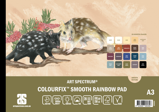 Art Spectrum Colourfix Smooth Pad A3 Rainbow 20 Sheets