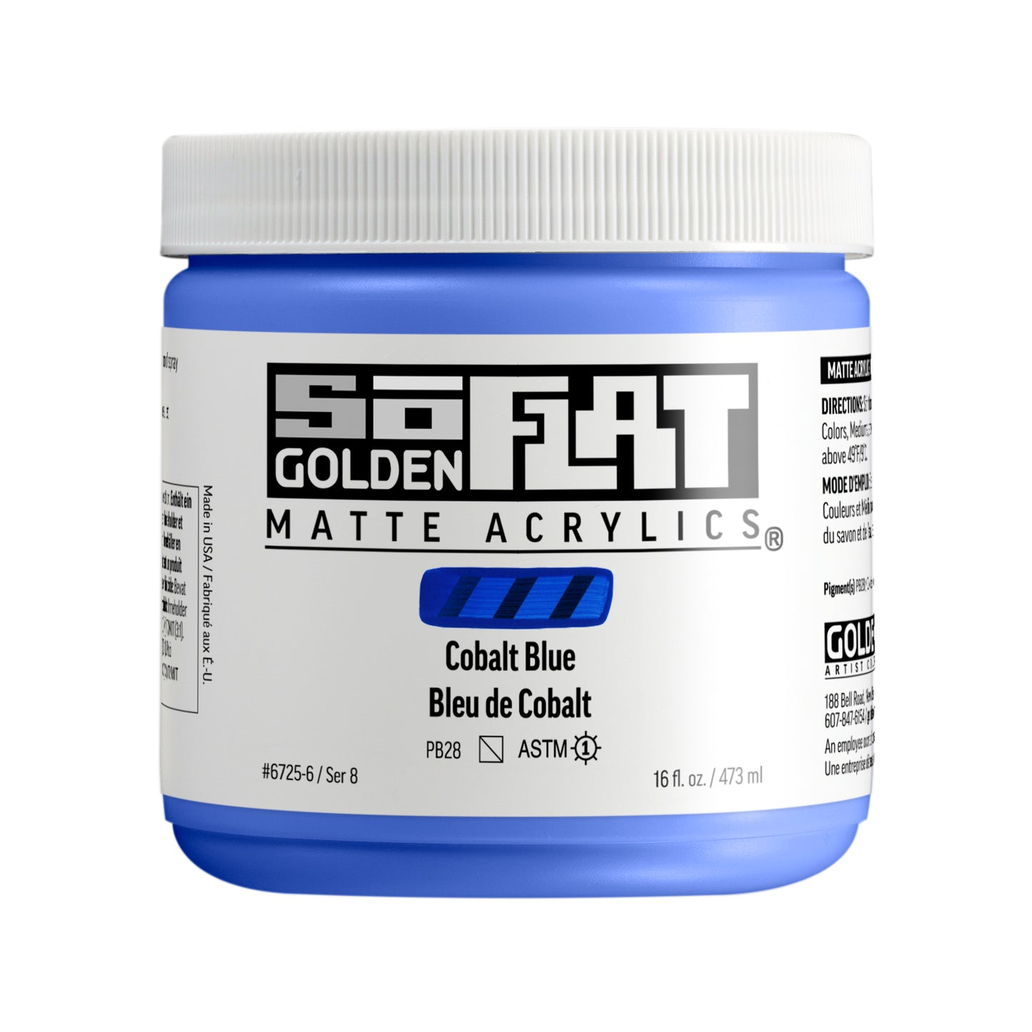 Golden SoFlat 473ml Cobalt Blue