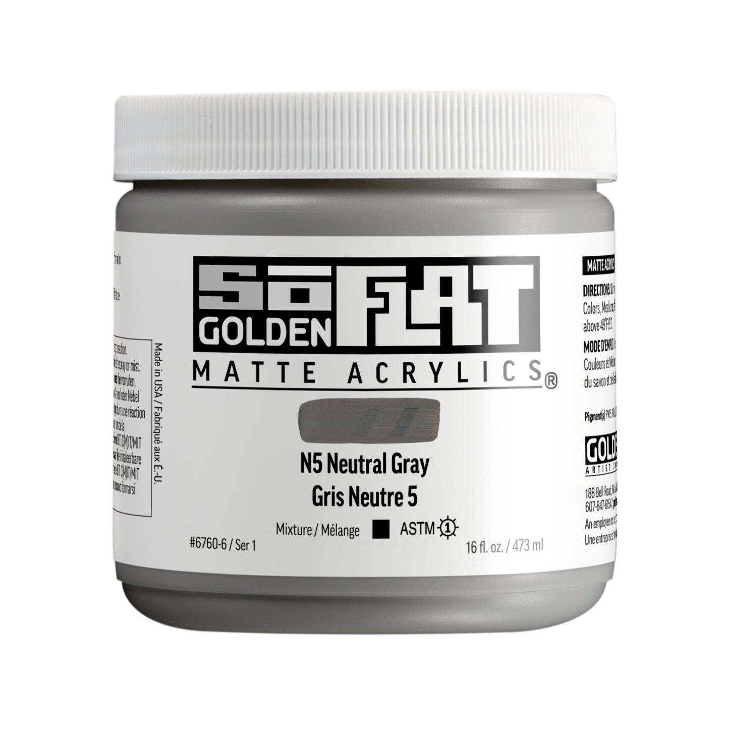 Golden SoFlat 473ml N5 Neutral Gray