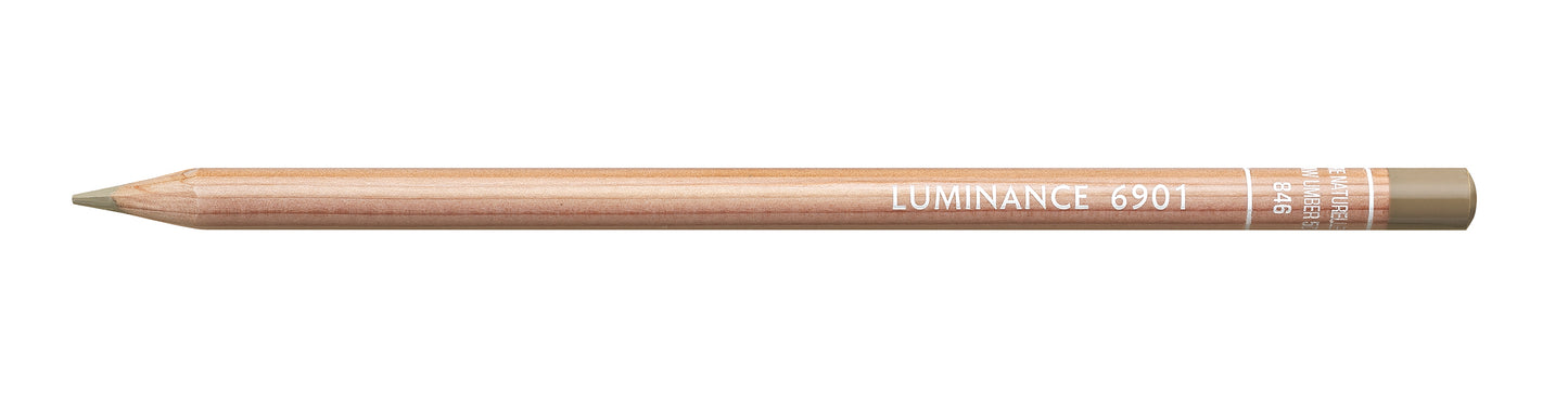 Caran d'Ache Luminance Pencil 846 Raw Umber 50%