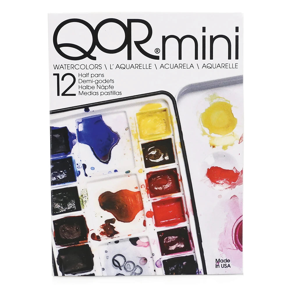 QoR Watercolor Mini Half Pan Set 12