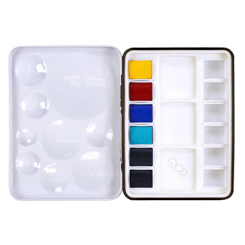 QoR Watercolor Urban Sketch Half Pan Set 6