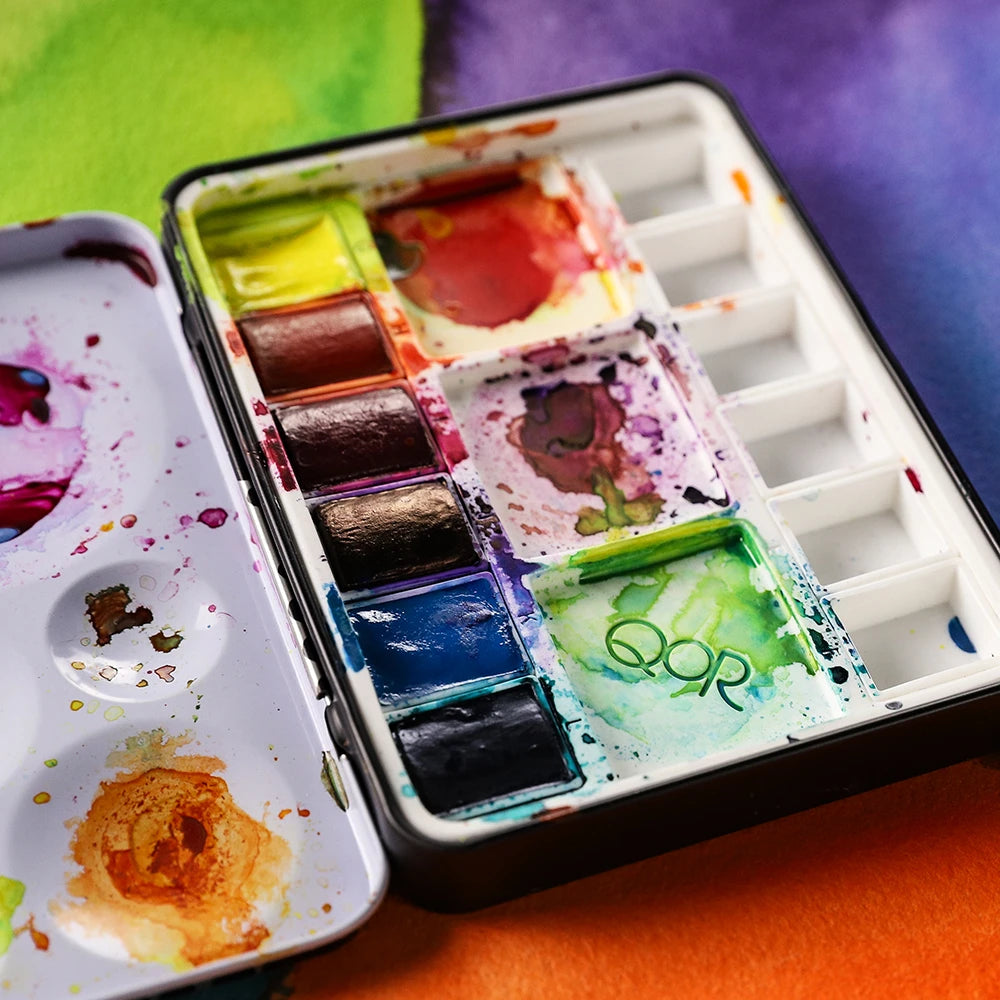 QoR Watercolor Intensity Half-Pan Set 6