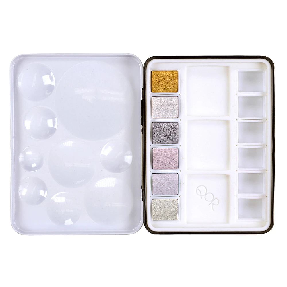 QoR Watercolor Reflective Half Pan Set 6