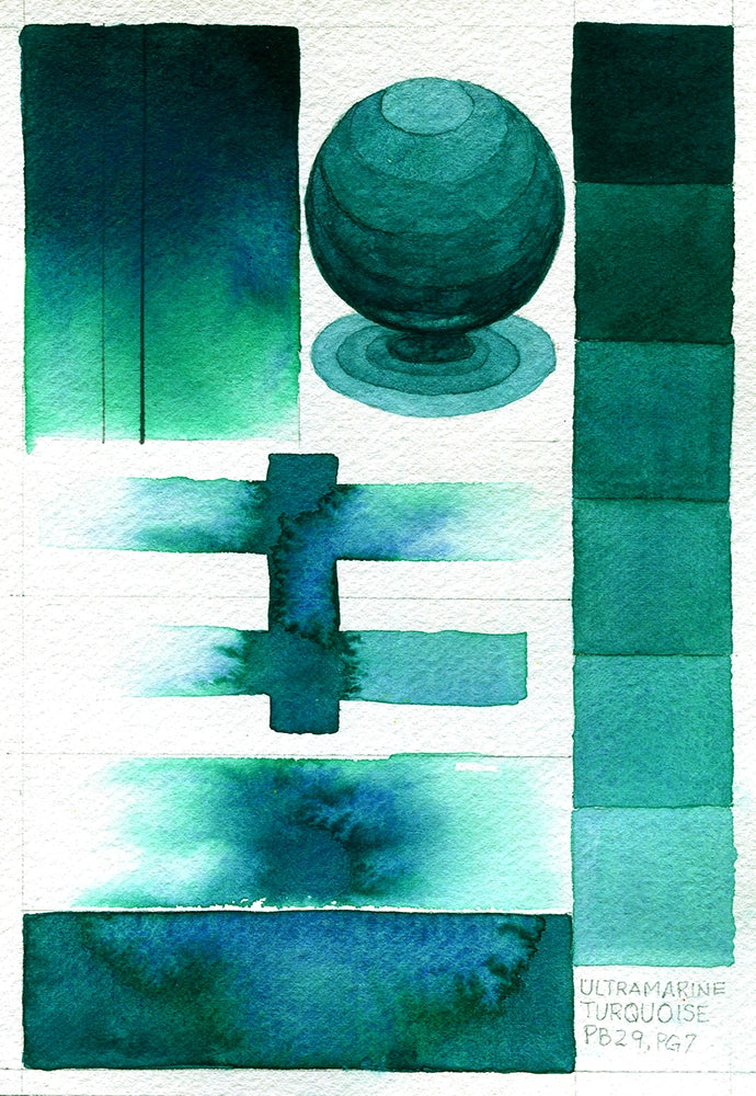Qor Modern Watercolor 11ml Ultramarine Turquoise