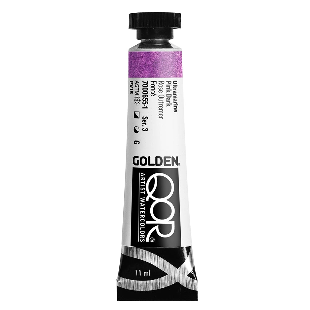 Qor Modern Watercolor 11ml Ultramarine Pink Dark