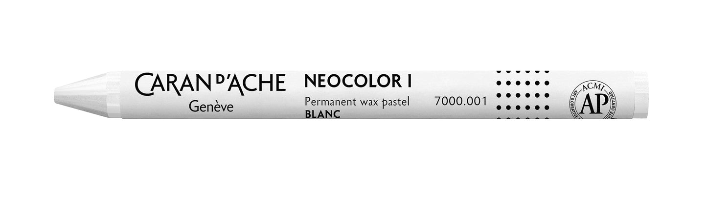 Caran d'Ache Neocolor I Wax Oil Pastel 001 White