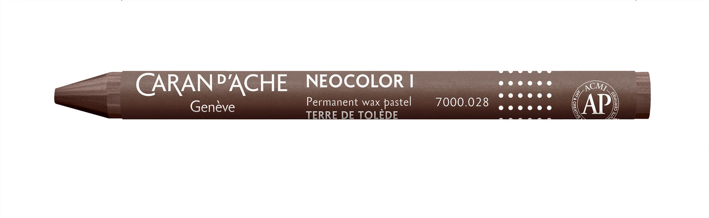 Caran d'Ache Neocolor I Wax Oil Pastel 028 Toledo Brown