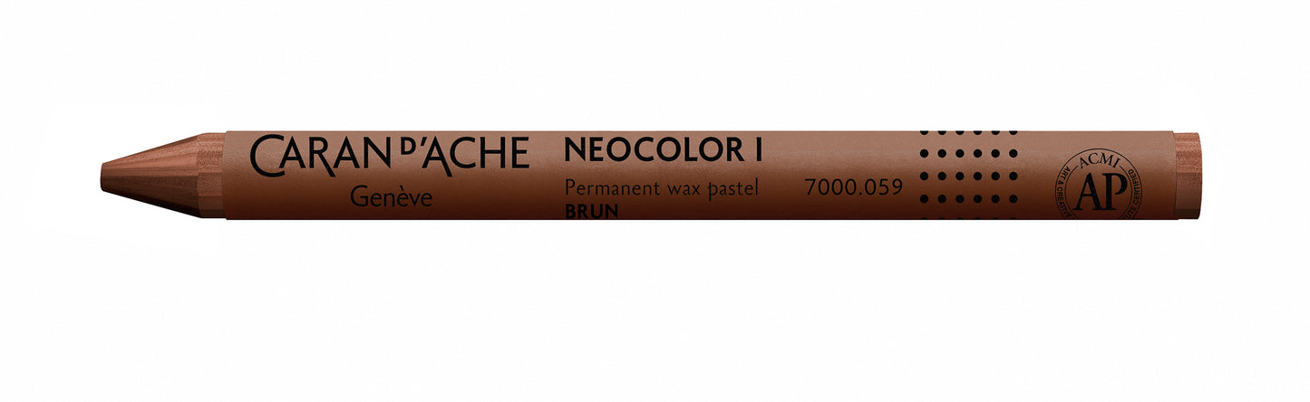 Caran d'Ache Neocolor I Wax Oil Pastel 059 Brown