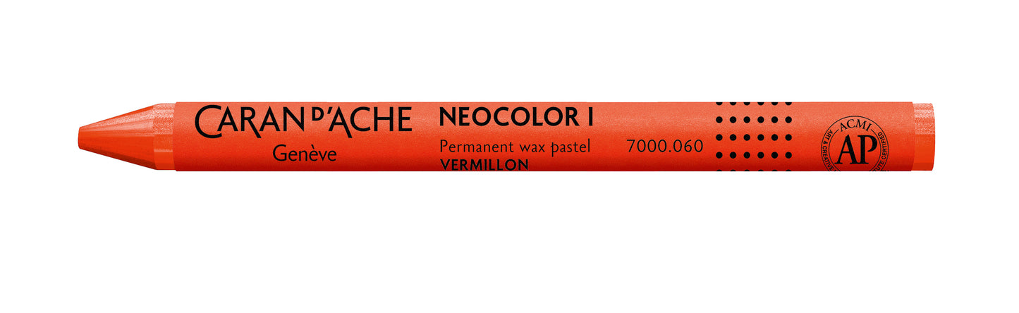 Caran d'Ache Neocolor I Wax Oil Pastel 060 Vermilion