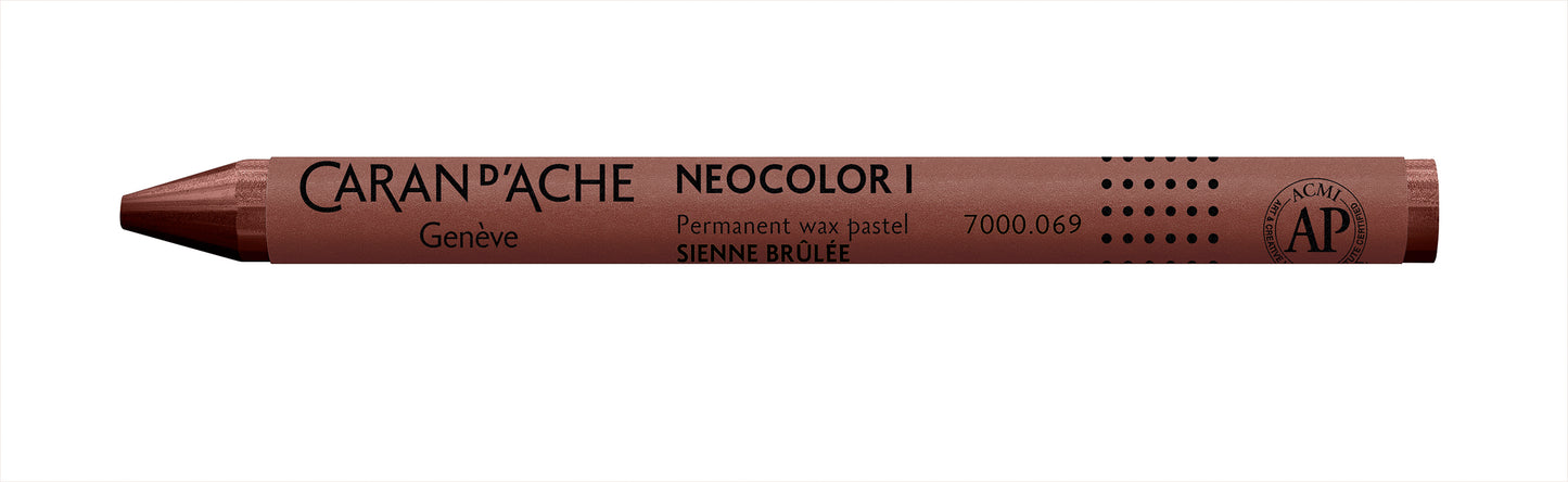 Caran d'Ache Neocolor I Wax Oil Pastel 069 Burnt Sienna