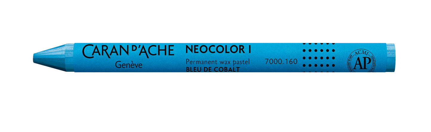 Caran d'Ache Neocolor I Wax Oil Pastel 160 Cobalt Blue