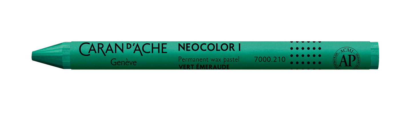 Caran d'Ache Neocolor I Wax Oil Pastel 210 Emerald Green
