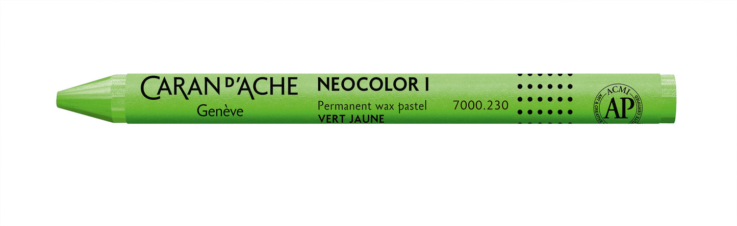 Caran d'Ache Neocolor I Wax Oil Pastel 230 Yellow Green