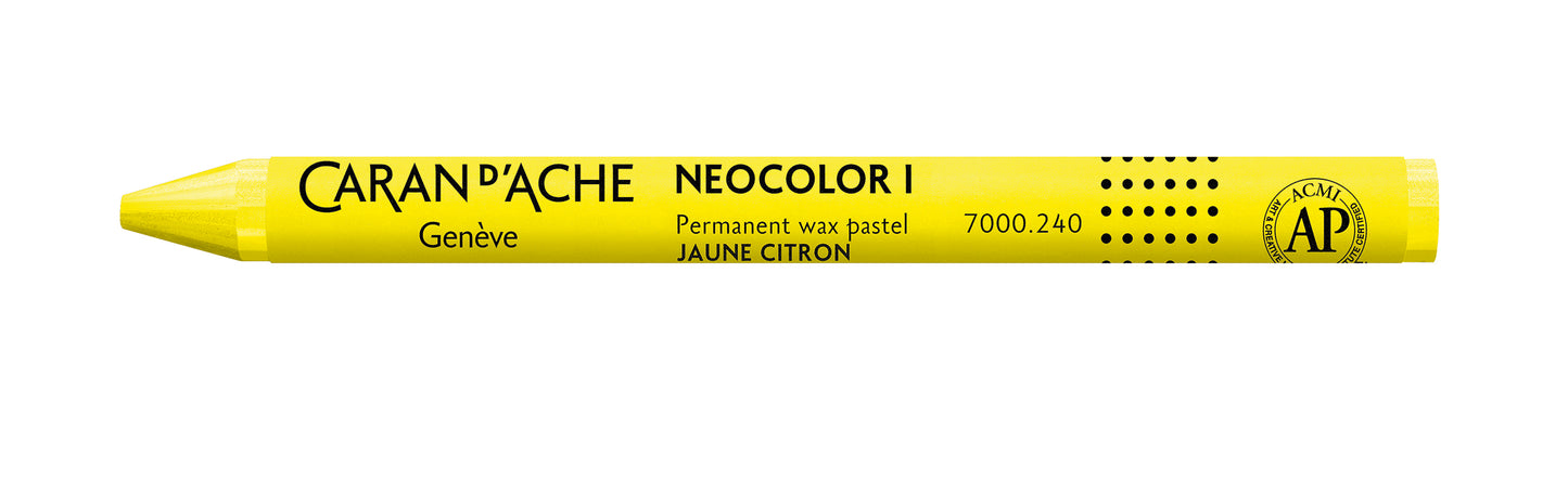 Caran d'Ache Neocolor I Wax Oil Pastel 240 Lemon Yellow