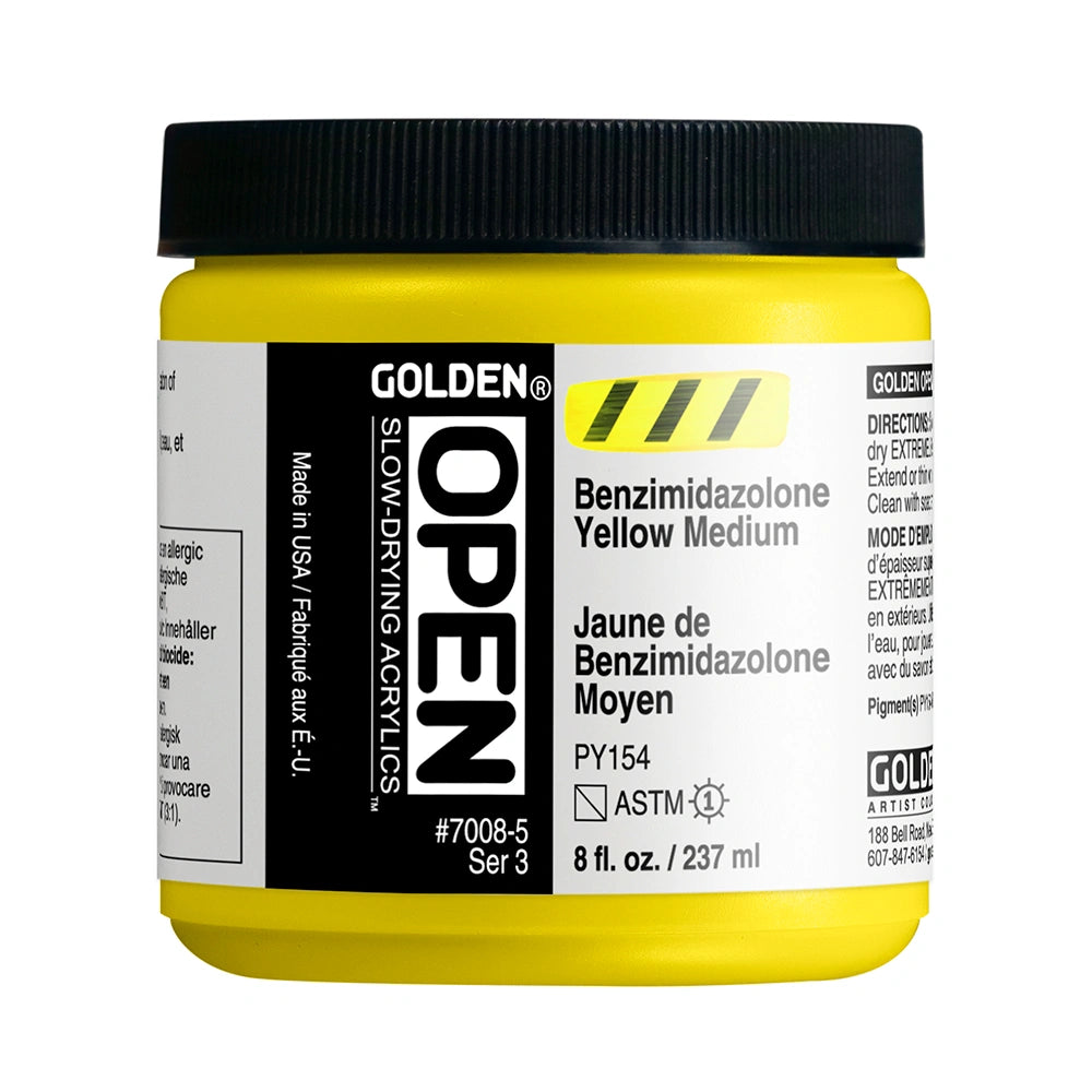 Golden Open Acrylics 237ml Benzimidazolone Yellow Medium