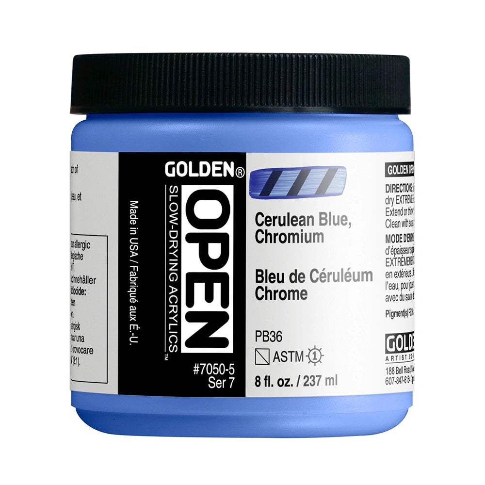 Golden Open Acrylics 237ml Cerulean Blue Chromium