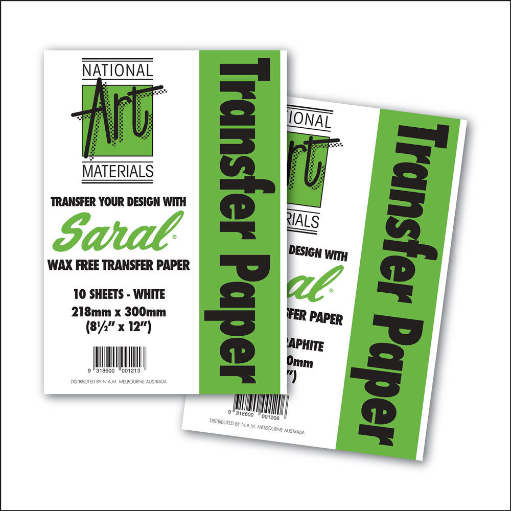 Saral Transfer Paper 8.2" x 12" PKt 10 - White